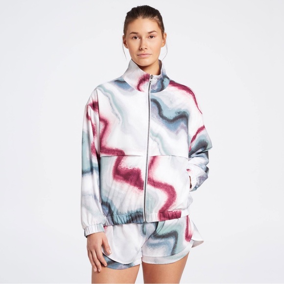 Calia Lined Jacket Airbrush Crystal Multi Zipper with Pockets Performance XL - Picture 1 of 8